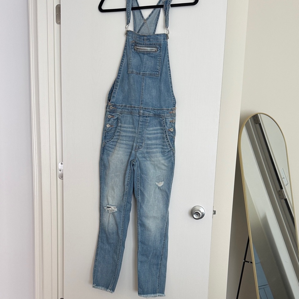 American Eagle Outfitters Blue Denim Overalls